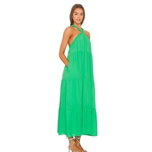 Show Me Your MuMu Hallie Halter Green Dress